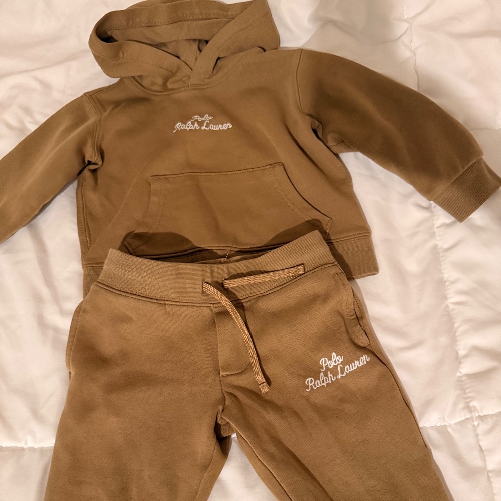 RL Logo Double-Knit Hoodie and Logo Double-Knit Jogger Pant